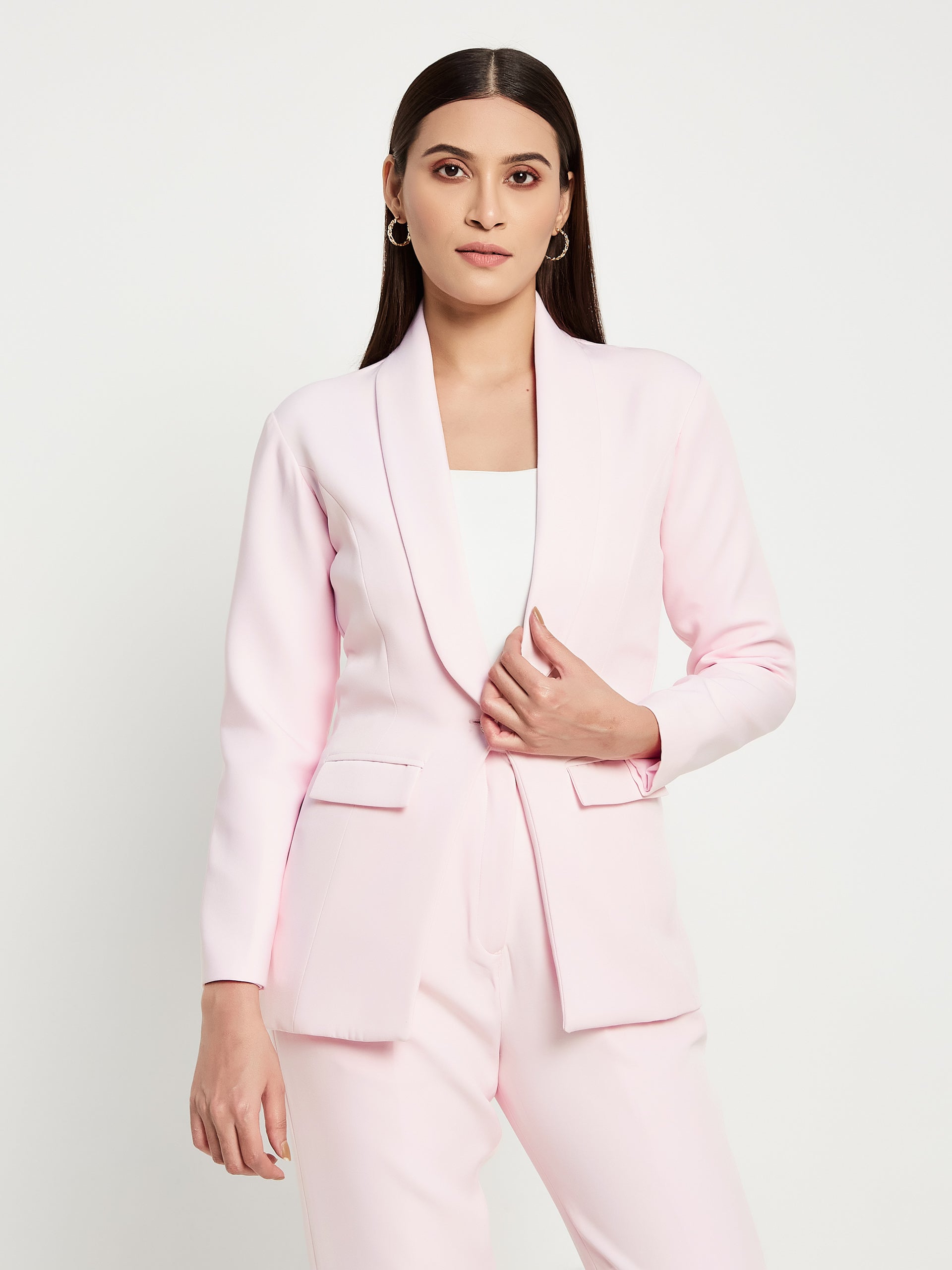 Flamingo blazer top