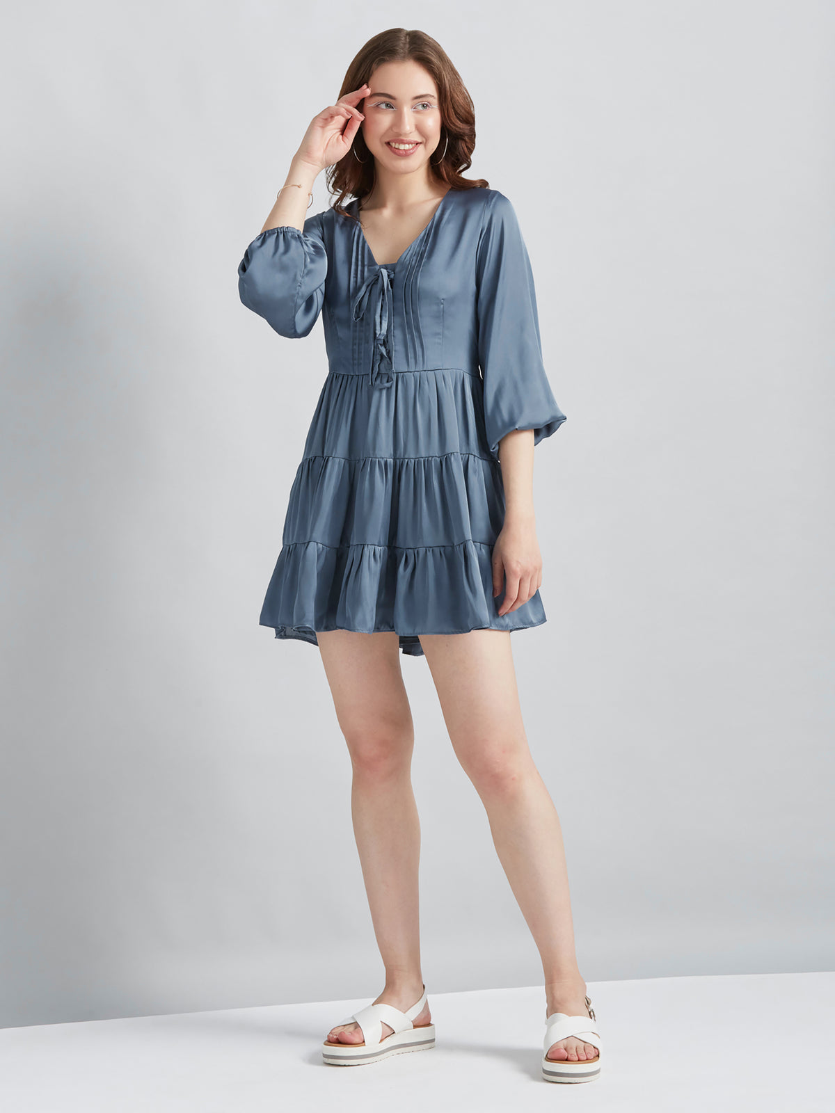 Blue Poppy Dress