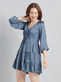 Blue Poppy Dress